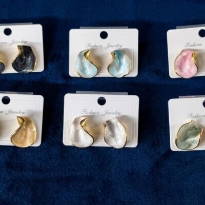 KOREAN   EARRING 6PC MINIMUM VB3002