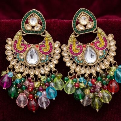 TRENDING KUNDAN EARRINGS WEDE130