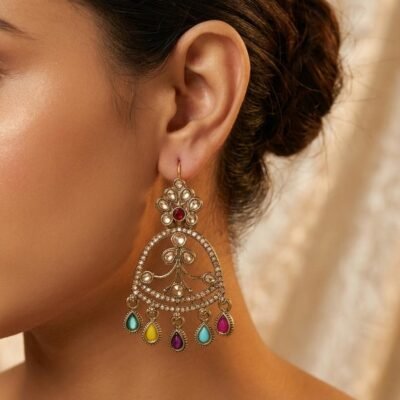 TRENDING KUNDAN EARRINGS WEDE31