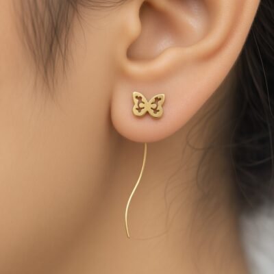 GOLDEN ANTITARNISH  EARRINGS ATE1090