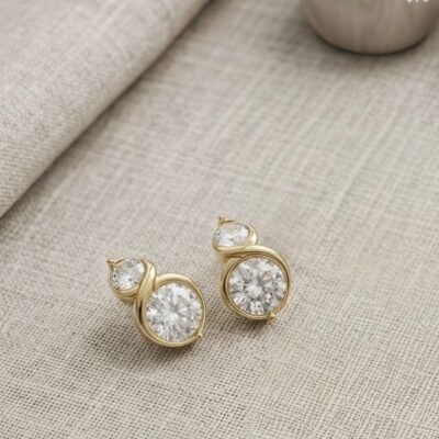 GOLDEN ANTITARNISH  EARRINGS ATE1101