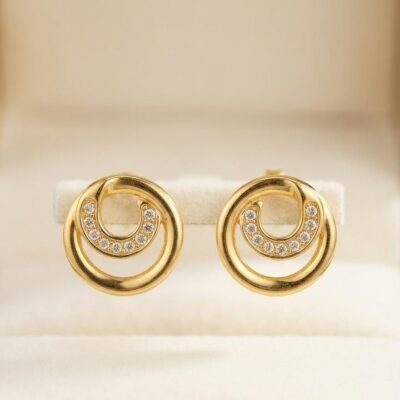 GOLDEN ANTITARNISH  EARRINGS ATE1118