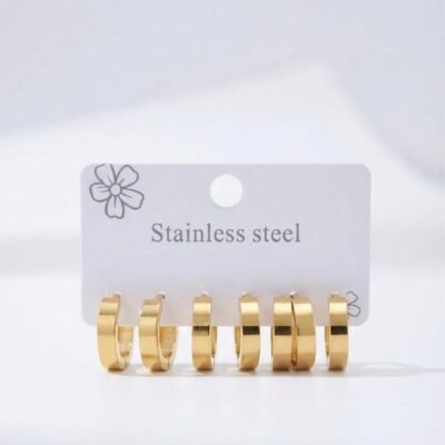 GOLD PLATED ANTITARNISH  EARRING ATECOMBO83