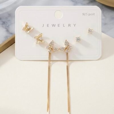 GOLD PLATED ANTITARNISH  EARRING ATECOMBO84
