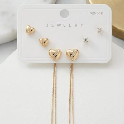 GOLD PLATED ANTITARNISH  EARRING ATECOMBO85