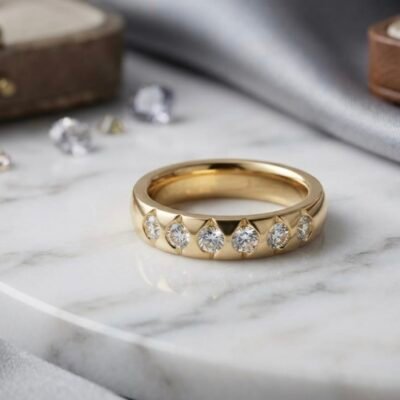GOLD PLATED ANTI TARNISH RINGS DESIGN NO ATR1004