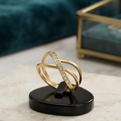 GOLD PLATED ANTI TARNISH RINGS DESIGN NO ATR1011