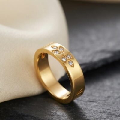 GOLD PLATED ANTI TARNISH RINGS DESIGN NO ATR1016