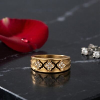 GOLD PLATED ANTI TARNISH RINGS DESIGN NO ATR1027