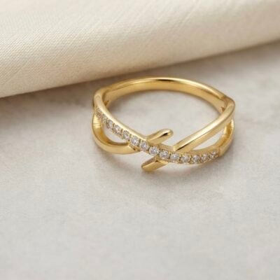 GOLD PLATED ANTI TARNISH RINGS DESIGN NO ATR1034