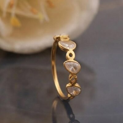 GOLD PLATED ANTI TARNISH RINGS DESIGN NO ATR1035