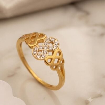 GOLD PLATED ANTI TARNISH RINGS DESIGN NO ATR1050