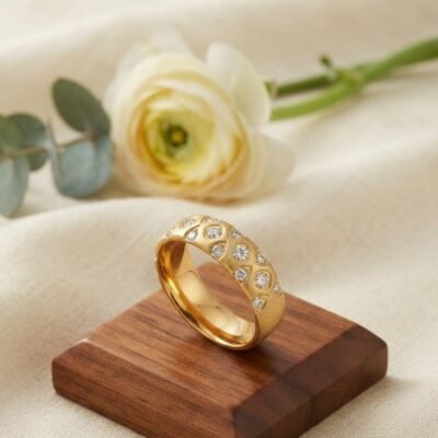 GOLD PLATED ANTI TARNISH RINGS DESIGN NO ATR997
