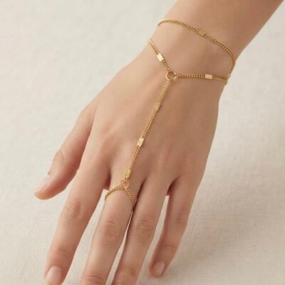 GOLD PLATED ANTITARNISH SSHANDCHAIN66