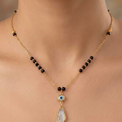 ANTI TARNISH CZ  DIAMOND CHAIN PENDANT SSMANGALSUTRA55