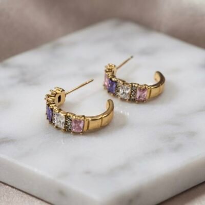 GOLDEN ANTITARNISH  EARRINGS ATE1138