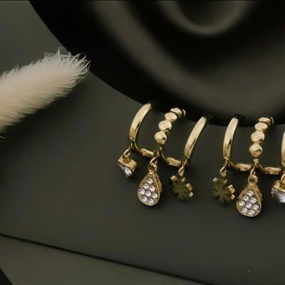 GOLDEN ANTITARNISH  EARRINGS ATE1141