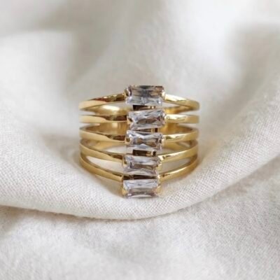 GOLDEN PLATED  ANTITARNISH RINGS ATR1083