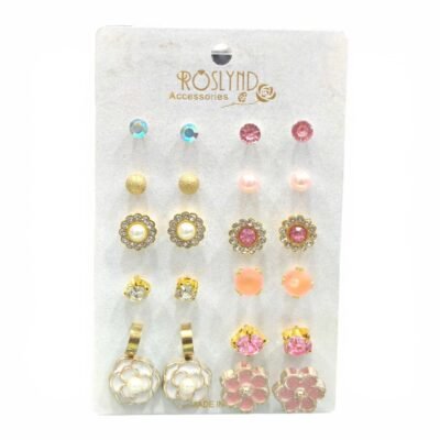 Golden 3 pair combo earrings CC68