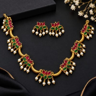 golden traditional  choker necklace CHOKERSET30