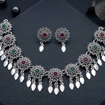OXIDISED NECKLACE SET :SKU CODE CHOKERSET59