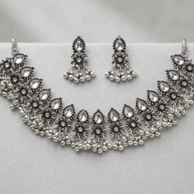 OXIDISED NECKLACE SET :SKU CODE CHOKERSET67