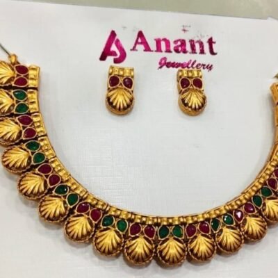 golden traditional  choker necklace TCHOKER16