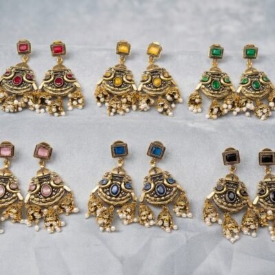 Oxidised  unique navratri earrings MG29