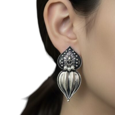 Oxidised  unique navratri earrings OXC241