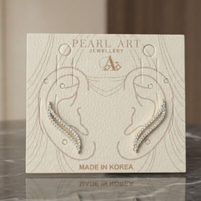Cz stones golden earcuff147