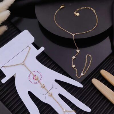GOLD PLATED ANTITARNISH SSHANDCHAIN-123